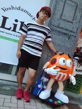 「G-SHOCK」｜はぎちゃん シャインハッピーさん（メンズ・158cm）の夏コーディネート