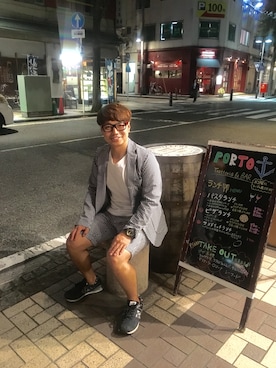 「G-SHOCK」｜はぎちゃん シャインハッピーさん（メンズ・158cm）の秋コーディネート