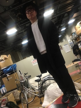 「アイテム（ニット/セーター）」を使った、はぎちゃん シャインハッピーさん（メンズ・158cm）の冬コーディネート