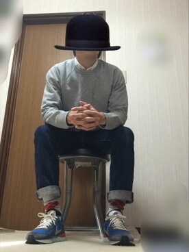 「WEGO（ウィゴー）のアイテム（シャツ/ブラウス、ホワイト系）」を使った、音のソノリティさん（メンズ・167cm）の秋コーディネート