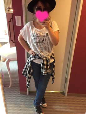 「ZARA（ザラ）のアイテム（シャツ/ブラウス、ブラック系）」を使った、nana666さん（レディース・155cm）の秋コーディネート