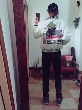 「JOYRICH」｜「アイテム（ブルゾン）」を使った、T-FUKKさん（メンズ・177cm）の冬コーディネート
