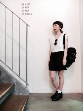 「alexanderwang（アレキサンダーワン）のアイテム（ブーティ）」を使った、MWさん（レディース・154cm）の夏コーディネート
