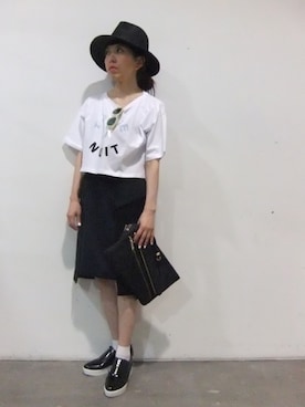 「JOHN LAWRENCE SULLIVAN」｜「アイテム（その他シューズ）」を使った、MWさん（レディース・154cm）の夏コーディネート