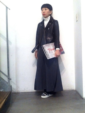 「MATATABI（マタタビ）のアイテム」を使った、MWさん（レディース・154cm）の冬コーディネート