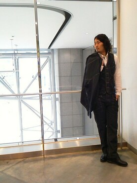 「AVIREX（アヴィレックス）のアイテム（カバーオール）」を使った、Mr.nakamuraさん（メンズ・182cm）の春コーディネート