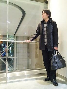 「TYPE BLUE（タイプブルー）のアイテム（デニムパンツ）」を使った、Mr.nakamuraさん（メンズ・182cm）の冬コーディネート