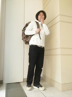 「TYPE BLUE（タイプブルー）のアイテム（パンツ）」を使った、Mr.nakamuraさん（メンズ・182cm）の春コーディネート