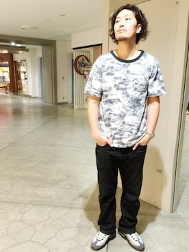 「TYPE BLUE（タイプブルー）のアイテム（デニムパンツ）」を使った、Mr.nakamuraさん（メンズ・182cm）の夏コーディネート