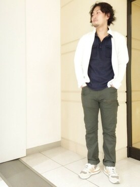 「AVIREX（アヴィレックス）のアイテム（ジャージ）」を使った、Mr.nakamuraさん（メンズ・182cm）の夏コーディネート