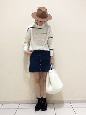 イワサキ カオリさん（レディース・165cm）の秋コーディネート