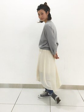 イワサキ カオリさん（レディース・165cm）の冬コーディネート