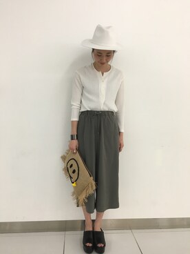イワサキ カオリさん（レディース・165cm）の冬コーディネート