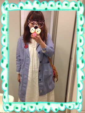 「I am I in fact...（アイアムアイインファクト）のアイテム（その他アウター）」を使った、ｓａｙｕｍ！ｎｔ：）さん（レディース・160cm）の春コーディネート