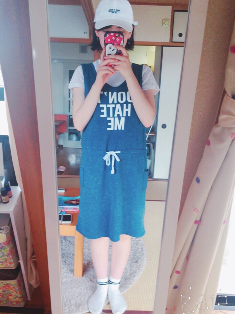 「GAPのアイテム（Tシャツ/カットソー、ホワイト系）」を使った、chongpiさん（レディース・160cm）の夏コーディネートの1枚目の写真