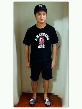 「chocoolate（チョコレート）のアイテム」を使った、TOMLAU88さん（メンズ・163cm）の夏コーディネート