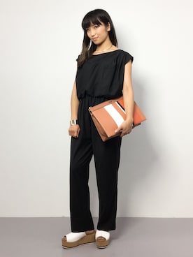 「Omekashi（オメカシ）のアイテム（サロペット/オーバーオール）」を使った、ᴵᴷᴱᴺᴼᴿᴵ५✍⋆*さん（レディース・153cm）の夏コーディネート