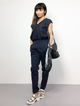 「Luz Llena (NEY)（ラズレナニー）のアイテム（パンツ）」を使った、ᴵᴷᴱᴺᴼᴿᴵ५✍⋆*さん（レディース・153cm）の夏コーディネート