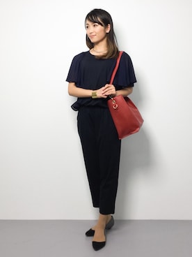 「AULI（アウリィ）のアイテム（つなぎ/オールインワン）」を使った、ᴵᴷᴱᴺᴼᴿᴵ५✍⋆*さん（レディース・153cm）の夏コーディネート