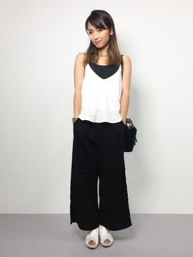 「ANAP（アナップ）のアイテム（オールインワン・サロペット）」を使った、ᴵᴷᴱᴺᴼᴿᴵ५✍⋆*さん（レディース・153cm）の夏コーディネート