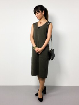 「FIG&VIPER（フィグアンドバイパー）のアイテム（ワンピース/ドレス）」を使った、ᴵᴷᴱᴺᴼᴿᴵ५✍⋆*さん（レディース・153cm）の夏コーディネート