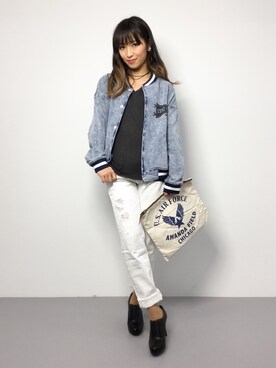 「CHARLES & KEITH（チャールズ & キース）のアイテム（ブーティ）」を使った、ᴵᴷᴱᴺᴼᴿᴵ५✍⋆*さん（レディース・153cm）の秋コーディネート