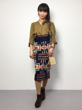 ᴵᴷᴱᴺᴼᴿᴵ५✍⋆*さん（レディース・153cm）の秋コーディネート