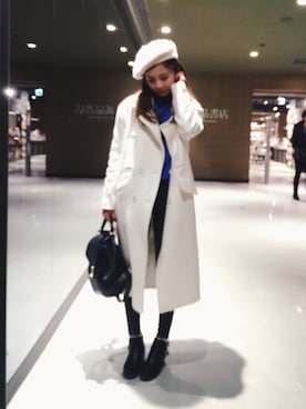 「愛洋裝（アイドレス）のアイテム」を使った、彤羽さん（レディース・156cm）の冬コーディネート
