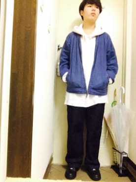 「airforce1」｜「アイテム（ブルゾン）」を使った、ゆうとさん（メンズ・170cm）の秋コーディネート