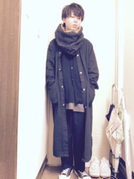 「Martin Margiela」｜「アイテム（その他アウター）」を使った、ゆうとさん（メンズ・170cm）の冬コーディネート