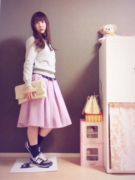 「前髪ぱっつん」｜naさん（レディース・164cm・20代）の冬コーディネート