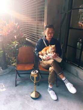 「PUREEGO（PUREEGO）のアイテム」を使った、叁拾選物30selectさん（メンズ・175cm）の冬コーディネート