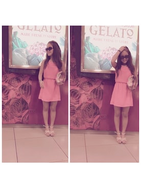 「TOMS（トムス）のアイテム」を使った、Kaori Kusunoseさん（レディース・145cm）の春コーディネート