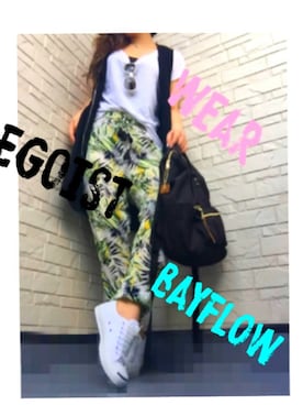 「EGOIST（エゴイスト）のアイテム（ベスト）」を使った、🌴Mさん（レディース・170cm）の夏コーディネート