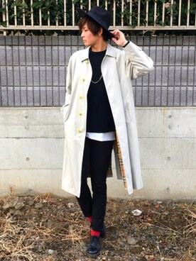 「Dr. Martens（ドクターマーチン）のDr.Martens (ドクターマーチン)/1461 3EYE GIBSON SHOES（その他シューズ）」を使った、ユウトさん（メンズ・177cm）の秋コーディネート