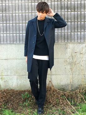 「Dr. Martens（ドクターマーチン）のDr.Martens (ドクターマーチン)/1461 3EYE GIBSON SHOES（その他シューズ）」を使った、ユウトさん（メンズ・177cm）の秋コーディネート