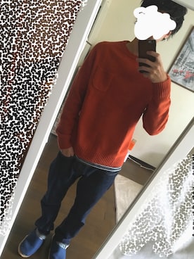 「TATRAS（タトラス）のアイテム（パンツ）」を使った、SWANさん（メンズ・170cm）の秋コーディネート