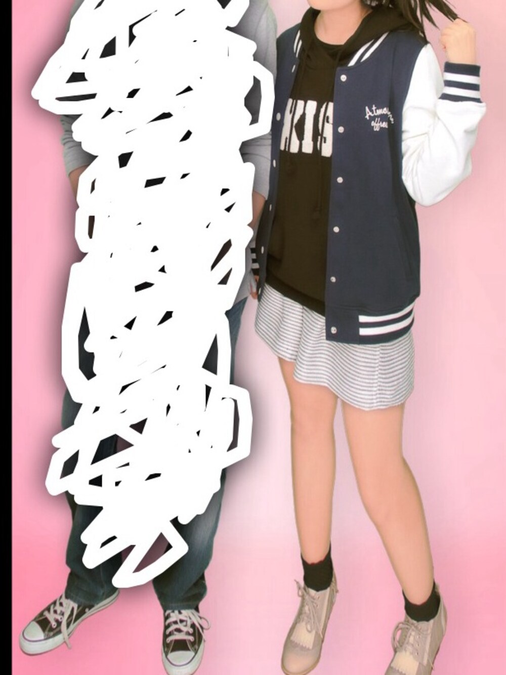 「アイテム（スカート、ホワイト系）」を使った、hichan☆さん（レディース・156cm）の春コーディネートの1枚目の写真