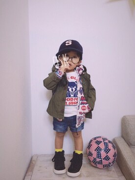 oskさん（キッズ・80cm）の冬コーディネート