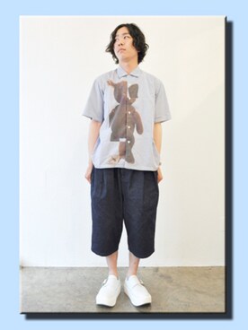 「BellyButton（ベリーボタン）のアイテム」を使った、macoさん（メンズ・169cm）の夏コーディネート