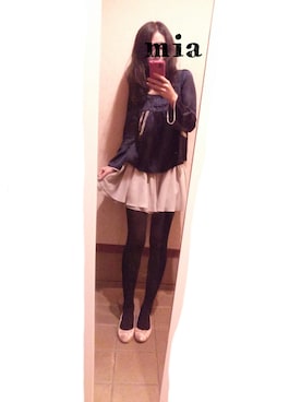「Soareak（ソアリーク）のアイテム（スカート）」を使った、miaさん（レディース・170cm）の春コーディネート