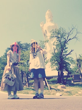 「JOURNAL STANDARD relume（ジャーナルスタンダード　レリューム）のアイテム（チュニック）」を使った、hitomiさん（レディース・166cm）の夏コーディネート