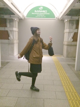 「northface」｜「アイテム（ブルゾン）」を使った、hitomiさん（レディース・166cm）の秋コーディネート