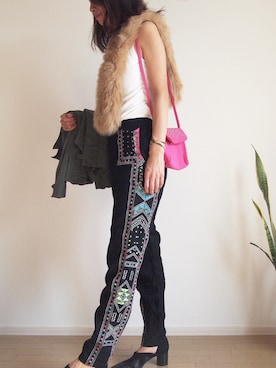 「Mara Hoffman（マラホフマン）のアイテム（パンツ）」を使った、mckさん（レディース・168cm）の秋コーディネート
