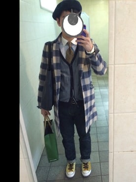 でこさん(メンズ・170cm)の冬コーディネート