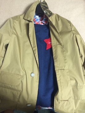 「TOMMY（トミー）のアイテム（スウェット）」を使った、でこさん（メンズ・170cm）の春コーディネート