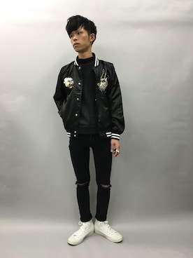 「アイテム（その他アウター）」を使った、Taka Shouさん（メンズ・175cm・20代）の冬コーディネート