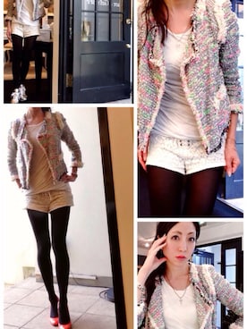 「28 vingt-huit（ヴァン ユィット）のアイテム」を使った、euro flat PRESS lisaさん（レディース・157cm）の冬コーディネート