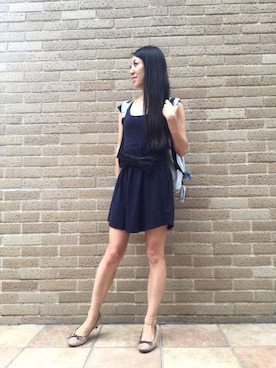 「シーバイクロエ」｜euro flat PRESS lisaさん（レディース・157cm）の夏コーディネート