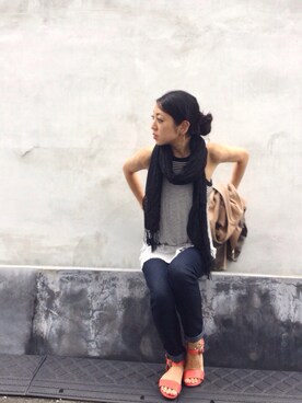 euro flat PRESS lisaさん（レディース・157cm）の夏コーディネート